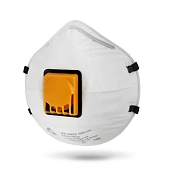 Полумаска противоаэрозольная с клапаном, чашеобразная