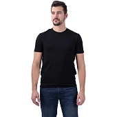 Футболка с лайкрой мужская черная