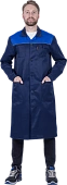 Халат СТАНДАРТ летний, т/синий-василек