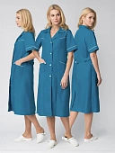 Халат женский Магнэль (тк.Смесовая,120), морская волна