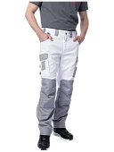 Летние брюки Brodeks KS 302, белый/серый Летние брюки Brodeks KS 302, белый/серый