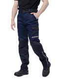 Брюки сварщика Brodeks FS38-01, т.синий/черный 