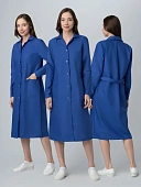 Халат женский Стандарт (тк.ТиСи), васильковый