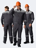 Костюм Лигор-2 СОП У. (тк.Смесовая,210) п/к, т.серый/св.серый