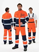Костюм сигнальный PROFLINE ProfLineSpecialist-2 (тк.Смесовая МВО,240) п/к, оранжевый/т.синий Костюм сигнальный PROFLINE ProfLineSpecialist-2 (тк.Смесовая МВО,240) п/к, оранжевый/т.синий
