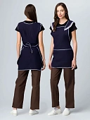 Фартук-сарафан Лепесток (тк.Габардин), т.синий