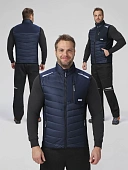Жилет утепленный ProfLineLeader (тк.Нейлон/Софтшел), синий