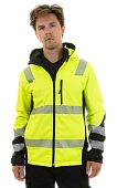 Сигнальная куртка софтшелл Brodeks KS227, желтый/черный  Сигнальная куртка софтшелл Brodeks KS227, желтый/черный