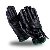 Перчатки ВИБРОФЛЕКС (VG-561), трикотаж, полиуретан сплошной, VibraGel®, Velcro, цвет черный