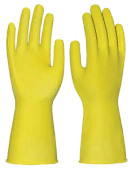 Перчатки ХОЗЯЙСТВЕННЫЕ, латекс, без подложки, 0.36/300мм