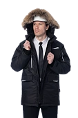 Зимняя куртка-парка Brodeks KW215 , черный  Зимняя куртка-парка Brodeks KW215 , черный