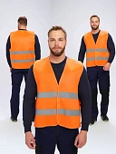 Жилет сигнальный ProfLineBase (тк.Полиэфир,100), оранжевый Жилет сигнальный ProfLineBase (тк.Полиэфир,100), оранжевый