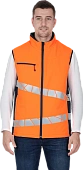 Жилет мужской утепленный ACTIVE, флуоресцентный оранжевый-синий Жилет мужской утепленный ACTIVE, флуоресцентный оранжевый-синий