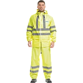 Костюм EXTRA-VISION WPL влагозащитный флуоресцентный желтый, Импорт