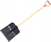 Лопата пластмассовая с оцинкованной планкой 430х490 (без черенка)