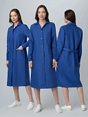 Халат женский База (тк.ТиСи), васильковый