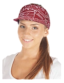 Козырек ЛЮКС, бордовый с принтом, NEW