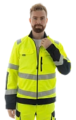 Сигнальная куртка Brodeks KS218, желтый/черный  Сигнальная куртка Brodeks KS218, желтый/черный