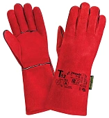 Краги спилковые для сварки 2Hands Т12 с защитой от МП, Тп Краги спилковые для сварки 2Hands Т12 с защитой от МП, Тп