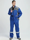 Костюм Практичный-2 СОП CH (тк.Смесовая,210) п/к, васильковый/серый