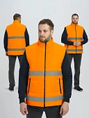Жилет утепленный сигнальный Ярксион СОП (тк.OxLine,90), оранжевый Жилет утепленный сигнальный Ярксион СОП (тк.OxLine,90), оранжевый