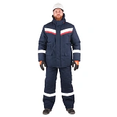 Костюм СИБИРЬ зимний, т/.синий-красный