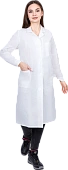 Халат рабочий БЯЗЬ летний, белый, женский (ГОСТ)