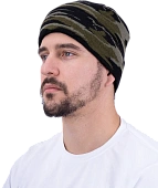 Шапка трикотажная КМФ зеленый