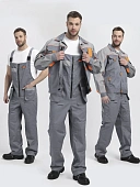 Костюм Драга-2 (тк.Смесовая МВО,240) п/к, серый/св.серый/оранжевый