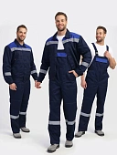 Костюм Лигор-2 Премиум СОП К. (тк.Смесовая,240) п/к, т.синий/васильковый