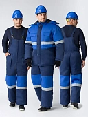 Костюм зимний Нордхард-2 СОП У. (тк.Смесовая,240) п/к, т.синий/васильковый