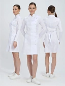 Халат женский Алина (тк.Сатори,150), белый