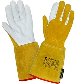 Краги кожаные Siberia для сварки T32-11-ru с защитой от МП, Тп Краги кожаные Siberia для сварки T32-11-ru с защитой от МП, Тп