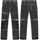 Брюки ProfLineSpecialist (тк.Смесовая,240), черный