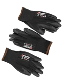 Рабочие перчатки с полиуретановым покрытием Brodeks Defender G-11, 3 пары 