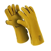 Краги ФЛАГМАН ФАЕРЛАЙТ (TG-691/SPL-113), спилок, интерлок/флис, нить Kevlar®, до 250 °С, 380 мм