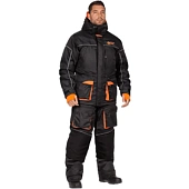 Костюм ЧЕМАЛ утеплённый, черный-оранжевый Костюм ЧЕМАЛ утеплённый, черный-оранжевый