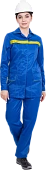 Костюм ПРЕМЬЕРА ЛЮКС летний, василёк, женский (Куртка+брюки)