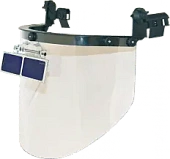Щиток РОСОМЗ™ КБТ ВИЗИОН TITAN-ОК3 (80353), на каску, с козырьковыми очками Щиток РОСОМЗ™ КБТ ВИЗИОН TITAN-ОК3 (80353), на каску, с козырьковыми очками