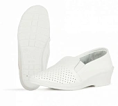 Туфли с перфорацией женские нат.кожа Аня ПВХ, белый Туфли с перфорацией женские нат.кожа Аня ПВХ, белый