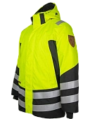 Зимняя мультизащитная куртка-парка Brodeks MW 29-83В, желтый/черный