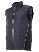 Жилет утепленный Brodeks KW101, серый/черный 