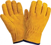 Перчатки ДРАЙВЕР СМ, (0128), спилок, искуственный мех