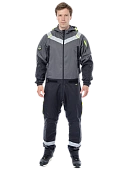 Летний комбинезон Brodeks KS 503, серый/черный