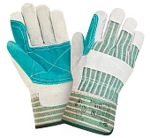 Перчатки спилковые комбинированные усиленные 2Hands 0110 с защитой от МП Перчатки спилковые комбинированные усиленные 2Hands 0110 с защитой от МП