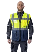 Сигнальный жилет Brodeks KM123, желтый Сигнальный жилет Brodeks KM123, желтый