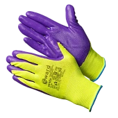 Перчатки Gward Hi-Vis нейлоновые с нитриловым покрытием, N1001