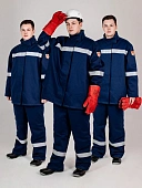 Костюм сварщика зимний Гефест-СОП 2 кл.защиты (тк.Хлопок-ОП,420) брюки, т.синий Костюм сварщика зимний Гефест-СОП 2 кл.защиты (тк.Хлопок-ОП,420) брюки, т.синий
