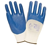 Перчатки нитриловые с легким покрытием 2Hands SafeFlex (СэйфФлекс) 7111 с защитой от МП