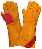 Краги спилковые Siberia для сварки T64-11-ru-12,5 с широкой манжетой с защитой от МП, Тп Краги спилковые Siberia для сварки T64-11-ru-12,5 с широкой манжетой с защитой от МП, Тп